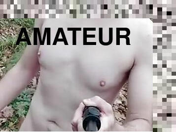 masturbation, en-plein-air, public, amateur, ejaculation-sur-le-corps, gay, horny, européenne, euro, solo