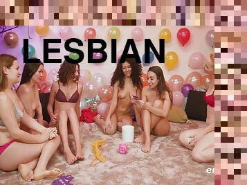 Hot Lesbians Play A Steamy Game Of Truth Or Dare