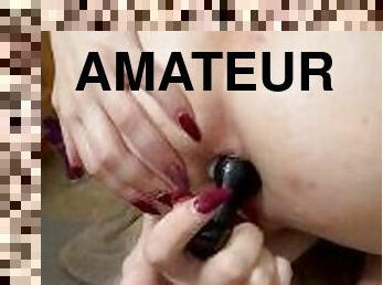 masturbação, amador, anal, brinquedo, puta-slut, primeira-vez, loira, apertado, rabo, pequeno