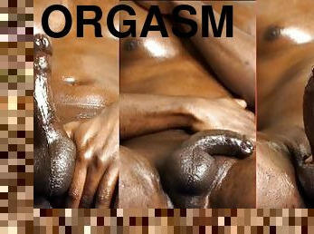 Smitti Strokes His BBC Closeup Body Oil Edging Orgasm Cum Drops