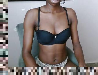 transsexual, amador, ébona, preto, webcam, africano