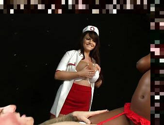 Naughty Nurses Hot Interracial Porn