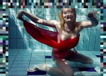 Russian Teen Lucie Goes For A Swim Underwater