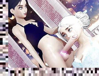 transvestit, anal, pikslikkeri, ladyboy, synsvinkel, anime, hentai, 3d, pik