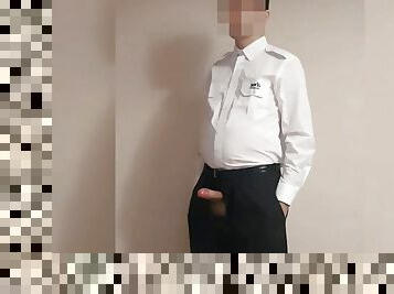 Security Guard, show Big Dick at work