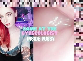 ekstrem, fisse-pussy, fingering, rødhåret, fetish, hospital, våd, gynækologisk-undersøgelse