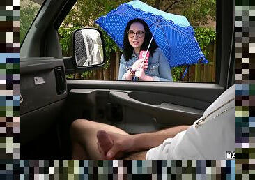 Dicking in the car with a total stranger and Scarlett - HD