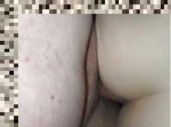 pappa, fet, orgasm, fitta-pussy, fru, bbw, man, sprut, tight, vacker