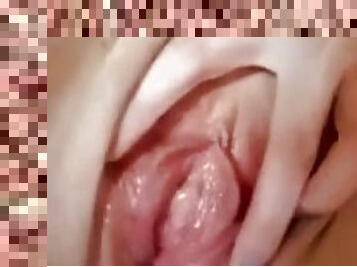 cul, clito, masturbation, orgasme, chatte-pussy, giclée, amateur, ados, point-de-vue, blonde