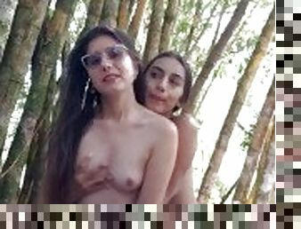 masturbation, orgasme, en-plein-air, public, chatte-pussy, écolière, amateur, ébène, lesbienne, compilation