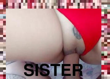 gravid, pussy, hjemmelaget, latina, mamma, par, cum, knulling-fucking, søster, sperm