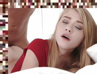 Action With Charming 18yo Young Blonde - Hannah Hays in erotic couple hardcore with cumshot