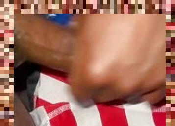 Cumshot on American boxers