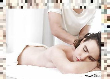 Casual Coed Lovemaking - Darcy Dark - Teeny humping on massage