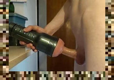 Fucking my Fleshlight - Side View