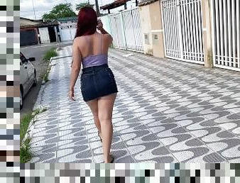 Day 7 #Voyeur - She is walking to the bakery, very sexy
