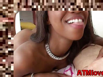 Anal expert gets her ass black cumshot