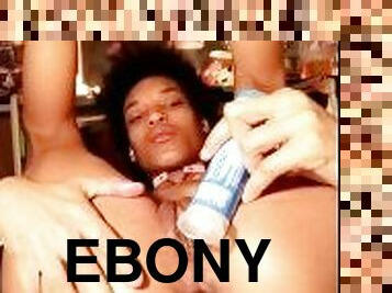 Ebony Babygirl Ass Finger Play