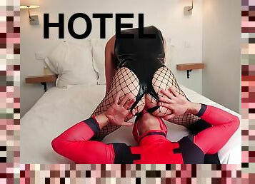 Superhero Humiliated And Cock Teased In A Hotel Room
