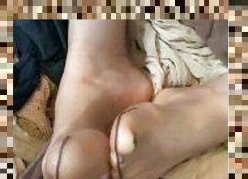 Oiled Feet Soles Toes Dildo FootJob HandJob JOI Countdown