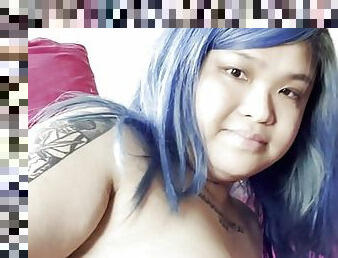 asia, payudara-besar, berambut, puting-payudara, vagina-pussy, remaja, wanita-gemuk-yang-cantik, gemuk, ketat, tato