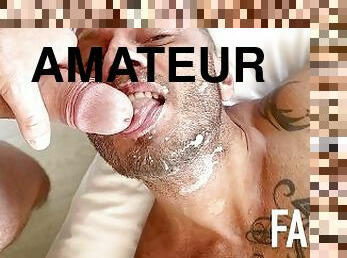 amateur, ejaculation-sur-le-corps, gay, pornstar, sur-le-visage, ejaculation