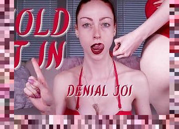 Hold it In Denial JOI Challenge - FemDom Jerk off Instructions