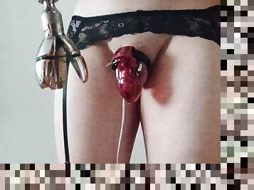 All holes locked - Sissy torture