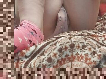 Femboy In Pink Panties Cums Like A Girl In His Cage
