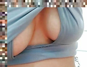 Yassmina wants us to cum over her big boobs