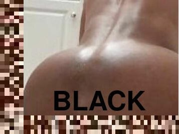 amateur, interracial, gay, black, point-de-vue, chevauchement, gode, solo