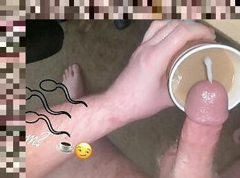 Cream With your Coffee Baby? [Cum in Coffee]