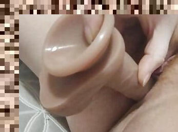 masturbação, amador, adolescente, brinquedo, dildo, sozinho, virgem