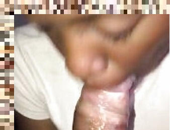 18yr old ebony teen love sucking my dick