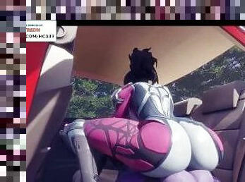 FUTANARI WIDOWMAKER FUCKING IN THE CAR - HOTTEST OVERWATCH FUTA HENTAI ANIMATION