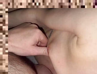 skinny, amatør, cumshot, handjob, cum