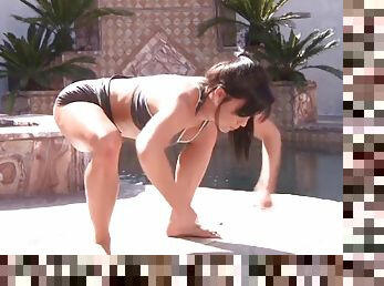 Mature sports chick is just as flexible as she was