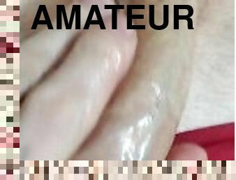 masturbation, giclée, étudiante, amateur, énorme-bite, branlette, rousse, secousses, ejaculation, belle