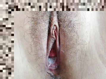 asiatisk, orgasme, fisse-pussy, udløsning, creampie, thailænder, sperm, knepning-fucking, våd
