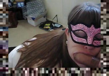 Masked bbw face