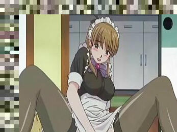 Anime maid masturbates and gets wet