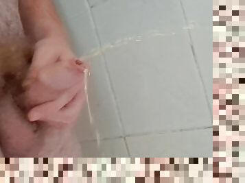 bañando, meando, amateur, gay, fetichista, ducha, a-solas