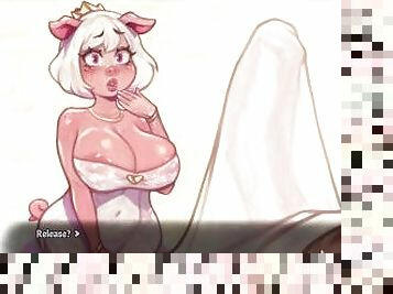 My Pig Princess [ HENTAI Game ] Ep.2 the princess got me a hard boner while massaging me