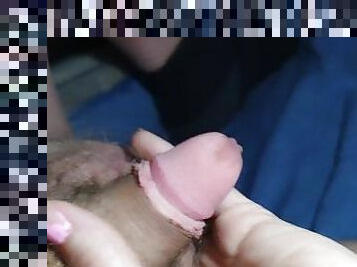 masturbation, femme, amateur, branlette, couple, point-de-vue, fétiche, bite