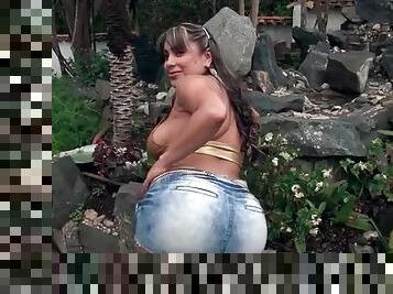 traseiros, gordo, na-rua, latina, bbw, apertado, jeans