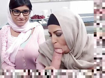 Arab chicks love sucking dicks a lot