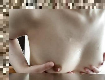 She teases her nipples!! - Japanese amateur girl nipples masturbate