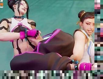 Chun Li vs Juri Han Feet Tickle