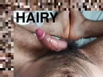 poilue, masturbation, gay, pieds, secousses, ejaculation, bite, jambes