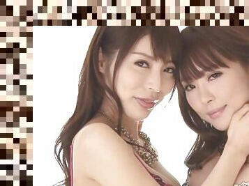 Aroused Tokyo models share tasty dick in loud FFM on cam